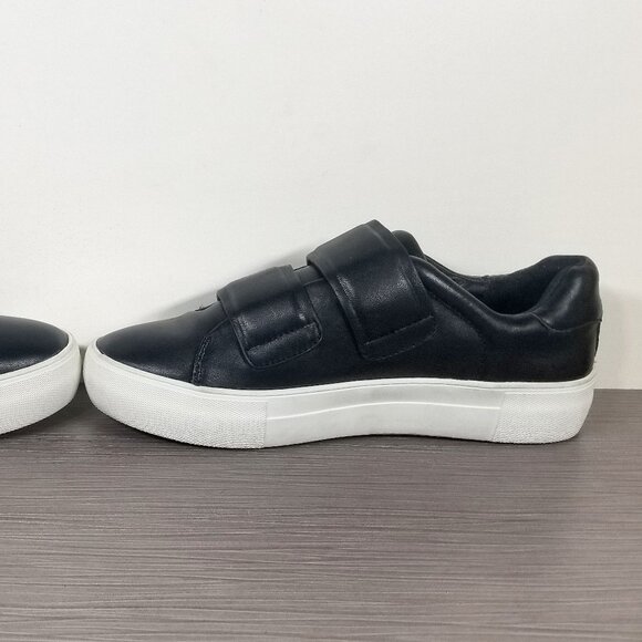 J/Slides Platform Double Strap Sneaker, Black Leather, Womens Size 8 - Picture 8 of 11